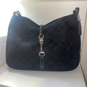 Black Coach Shoulder Purse